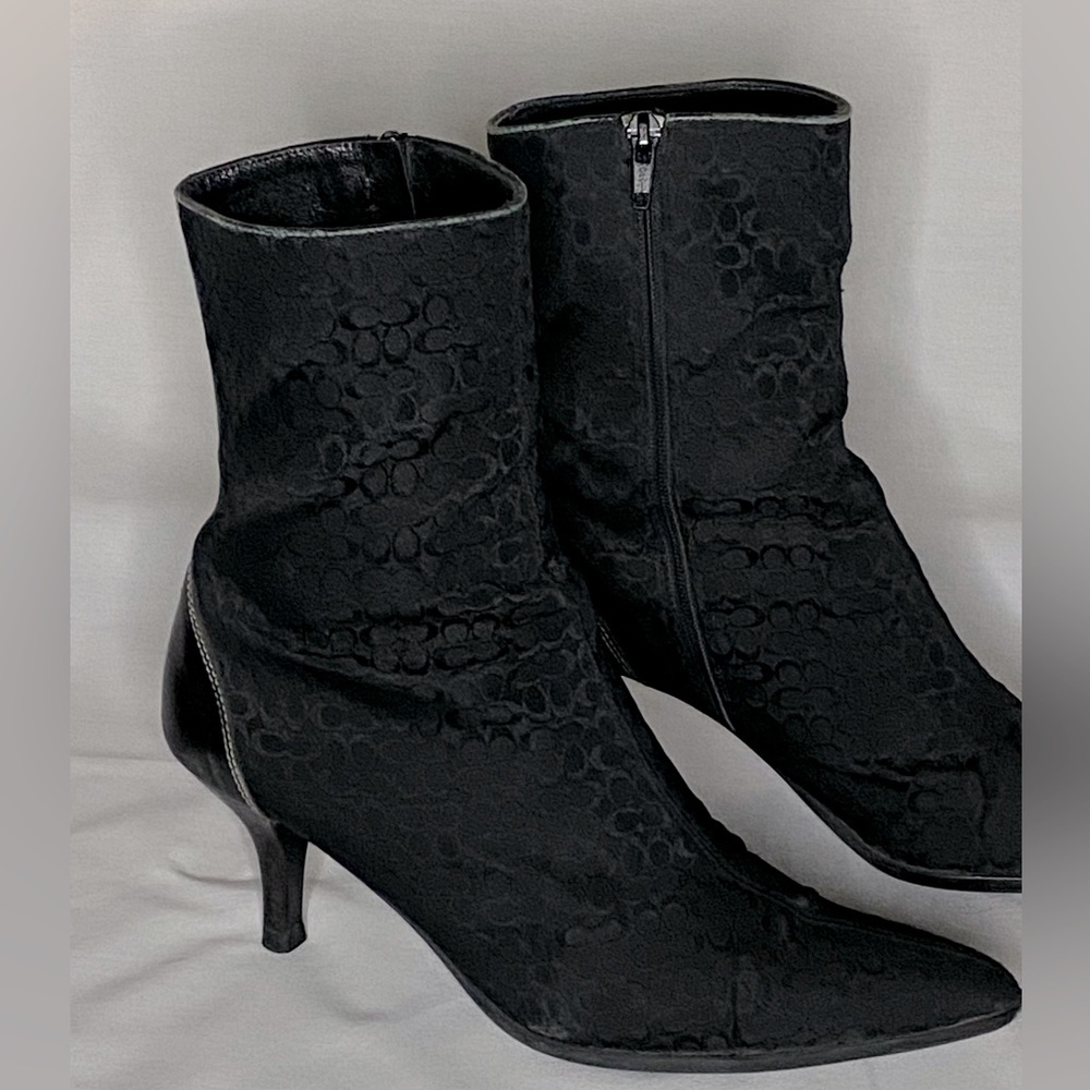 Coach Monogram Boots BLK